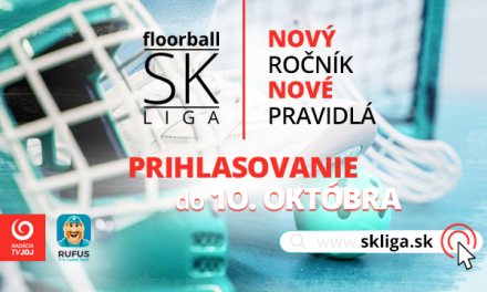 Nadácia TV JOJ spustila prihlasovanie do floorball SK LIGY 2021/2022