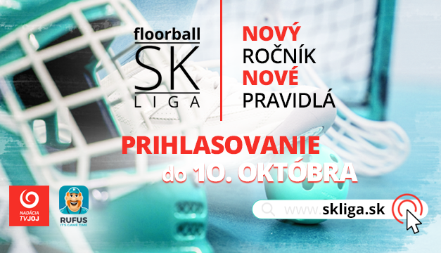 Nadácia TV JOJ spustila prihlasovanie do floorball SK LIGY 2021/2022